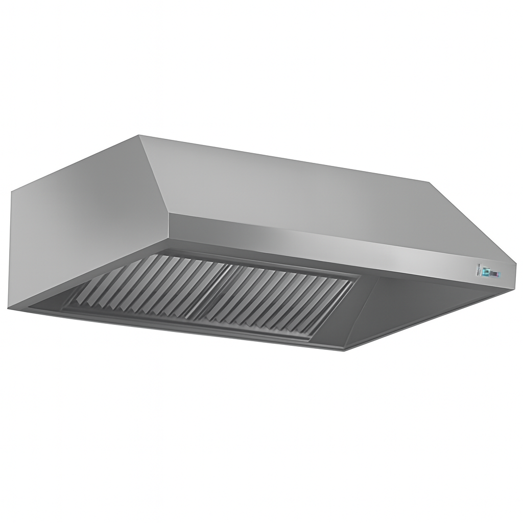 هود استیل دیواری کلاف دار با فیلتر چربی گیر ۱۵۰ سانت